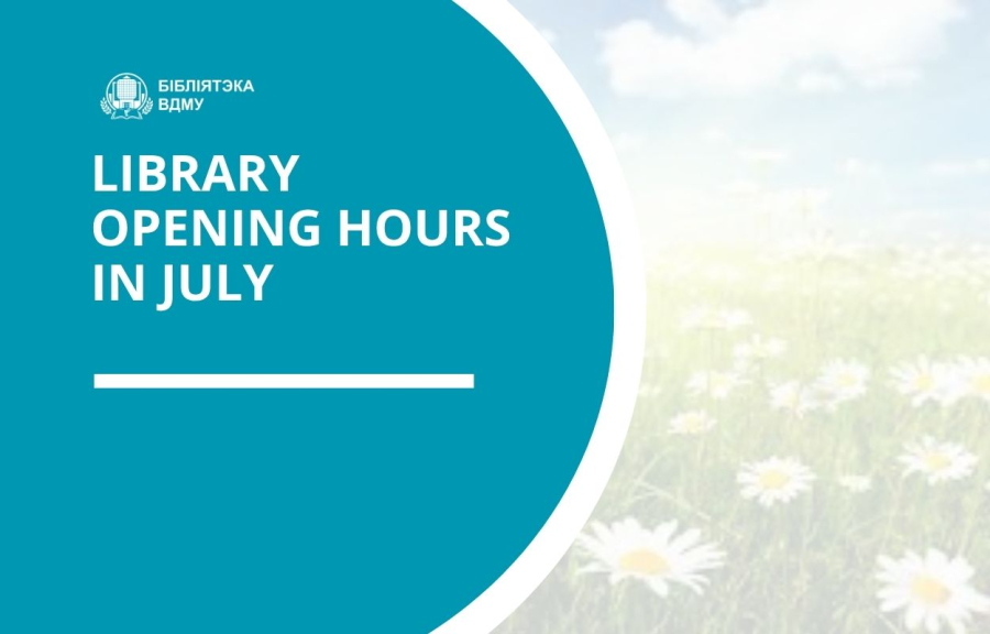Library opening hours in July