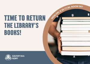 Return books to the library!