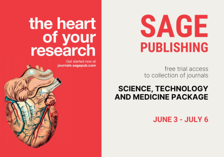 Free trial to the Science, Technology, and Medicine Package collection of SAGE Publishing